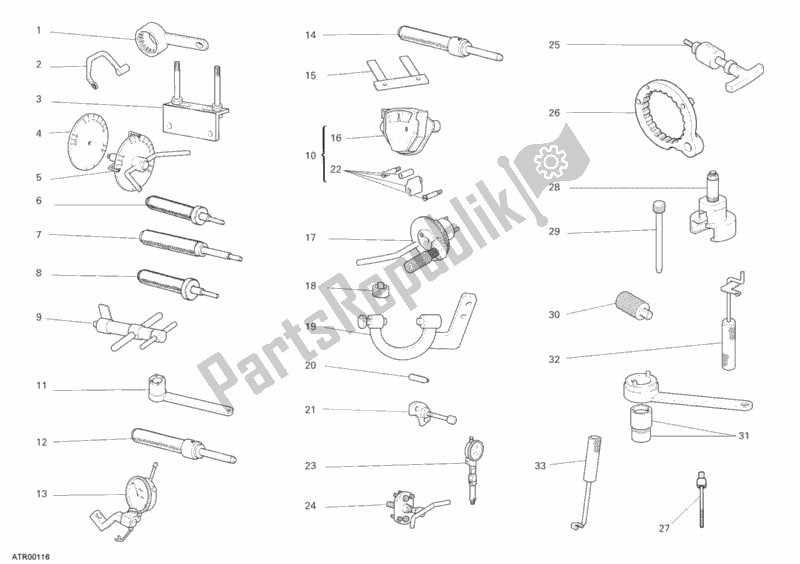 All parts for the Workshop Service Tools, Engine of the Ducati Monster 695 USA 2007